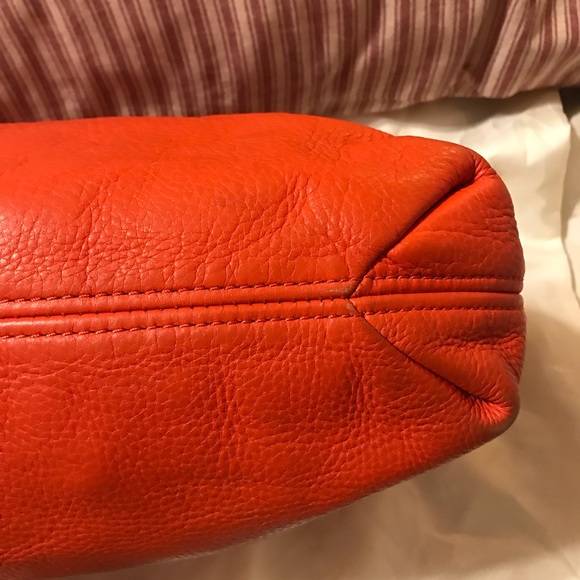 Michael Kors Authentic Purse Reddish Orange Color - Picture 8 of 12